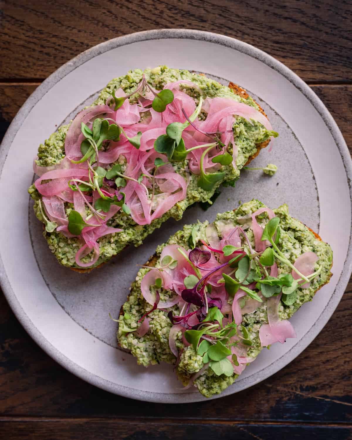 Smashed Edamame Toast