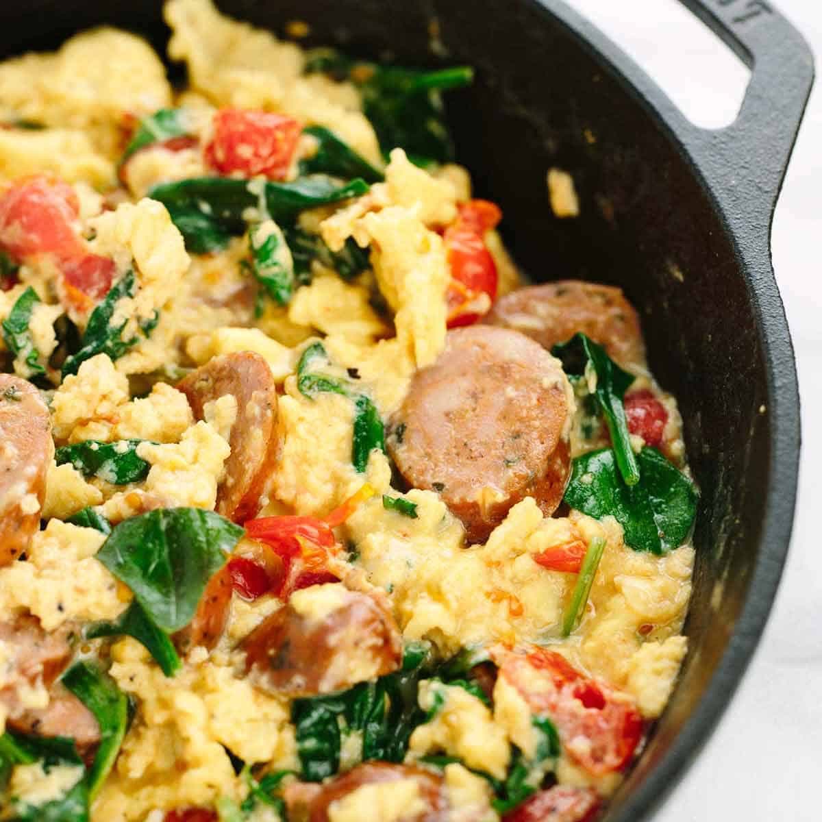 Breakfast Scramble with Italian Sausage