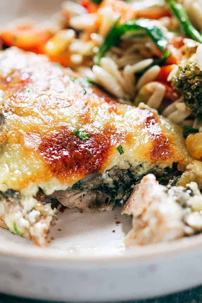 Spinach Artichoke Chicken Casserole