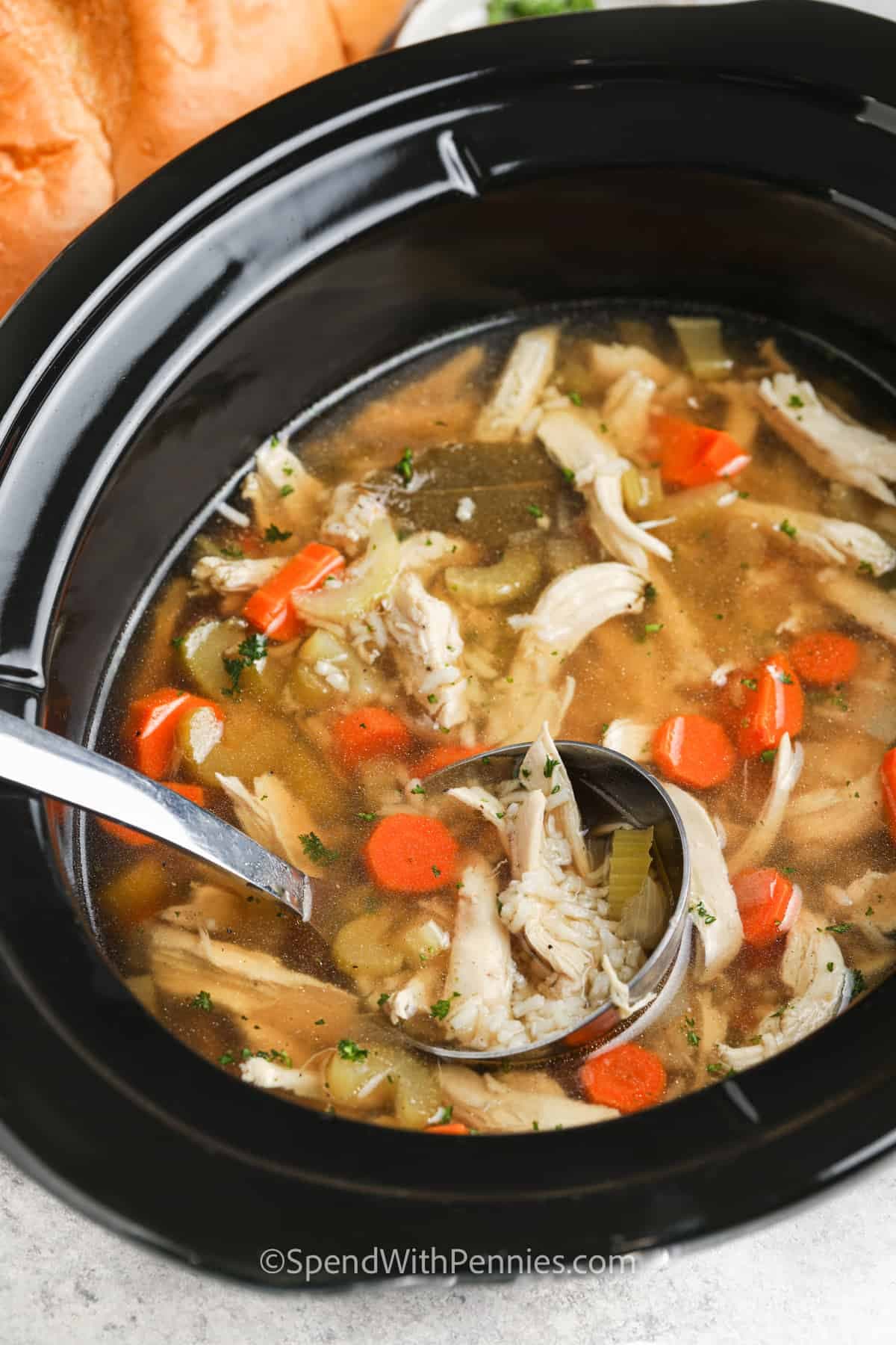 Crockpot Chicken and Rice Soup